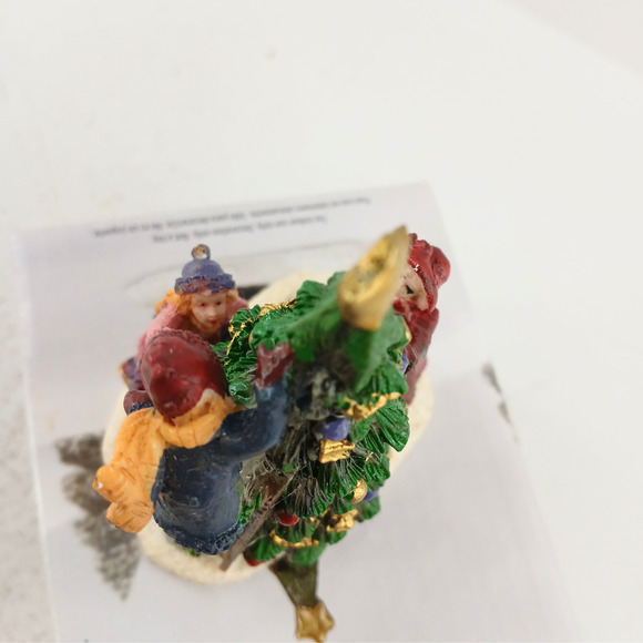 Holiday Time Victorian Family Decorating Christmas Tree Figurine 3.5" w/ Box - Picture 7 of 10
